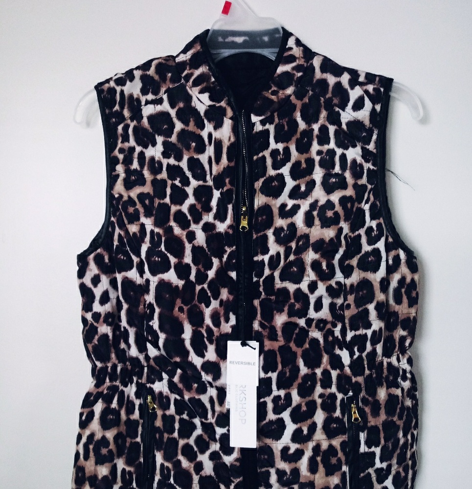 Leopard print vest